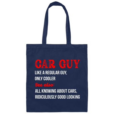 Love Car, Car Guy Definition Mechanic, Car Lover Distressed Canvas Tote Bag