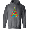 Christmas Tree Made From Gift Box, Xmas Light Line, Merry Christmas, Trendy Christmas Pullover Hoodie