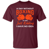 Day Without Boxing, Boxing Love Gift, Thai-Boxer, Kickboxer Lover Unisex T-Shirt