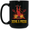 Devil Loveer Gift, Best Of Devil, Devil In Hell, Beside Fire Black Mug
