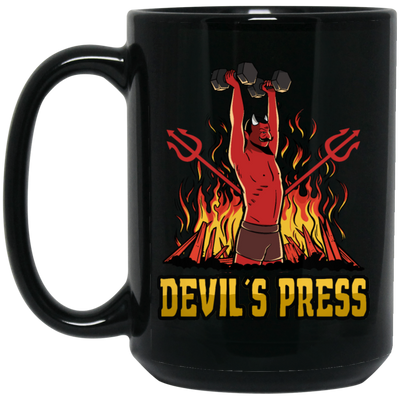 Devil Loveer Gift, Best Of Devil, Devil In Hell, Beside Fire Black Mug