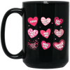 Be Mine, Kiss Me, Best Dad, Miss You, Sweet Talk, Say Yes Black Mug