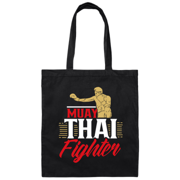 I Love Muay Thai, Fighter Lover Gift, Hobby martial Arts, Boxing Gift Canvas Tote Bag