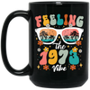 Feeling The 1973 Vibe, Summer Sunglasses, Groovy 1973 Black Mug