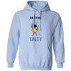 Don't Be Salty, Salty Girl, Girl With Umbrella Under The Rain Pullover Hoodie