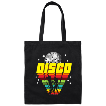 Retro Disco Vintage Discotheque Disco Dancing Canvas Tote Bag
