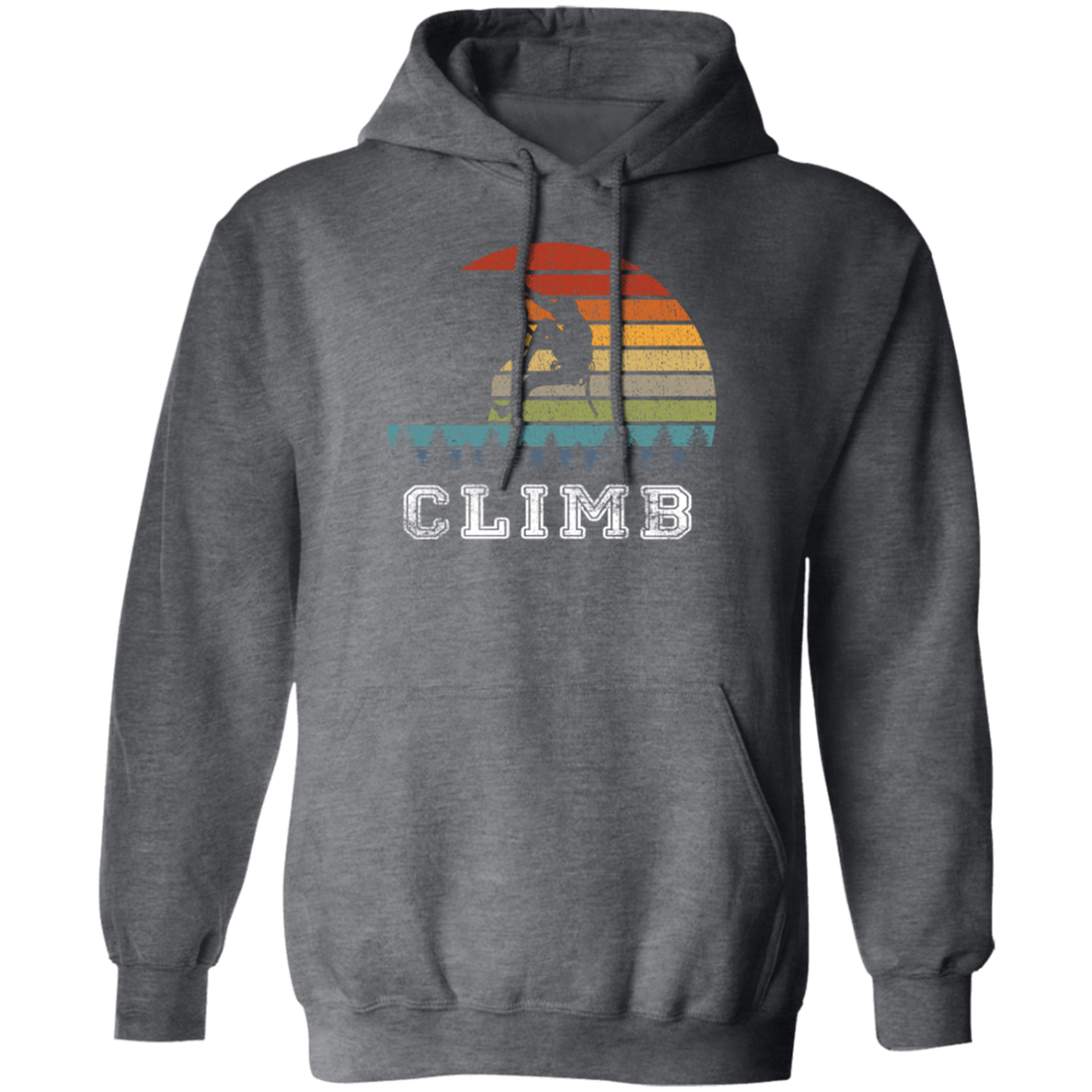 Bouldering Lover, Mountaineer Vintage Gift, Sporty Climb Climber Pullover Hoodie