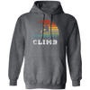 Bouldering Lover, Mountaineer Vintage Gift, Sporty Climb Climber Pullover Hoodie