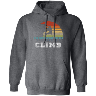 Bouldering Lover, Mountaineer Vintage Gift, Sporty Climb Climber Pullover Hoodie