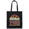 Tropical 1983, Vintage 1983 Classic, 1983 Retro Gift, Hawaii 1983 Canvas Tote Bag