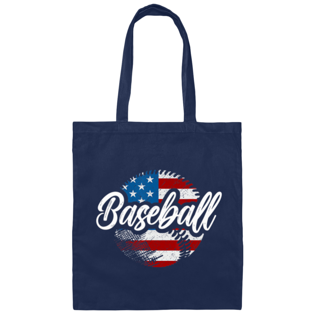American Baseball, Love Baseball, Love American Football, American Flag In Ball Canvas Tote Bag
