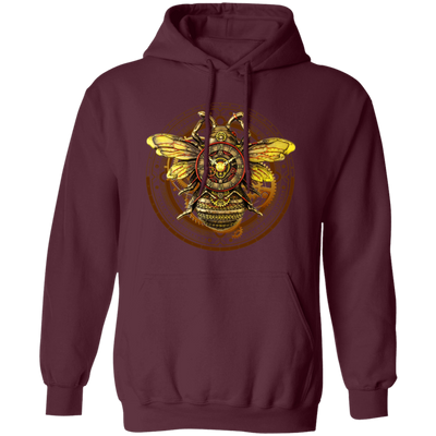 Bee Steampunk, Wall Clock, Love Bee, Bee Clock, Best Clock Gift Pullover Hoodie