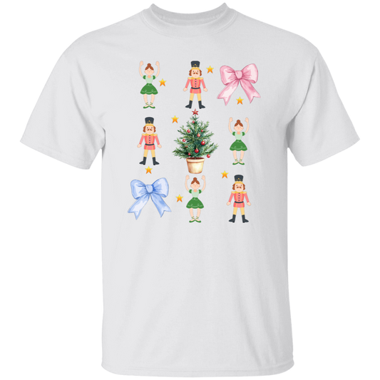 Nutcracker Xmas, Coquette Ribbon, Preppy Christmas Christmas Unisex T-Shirt