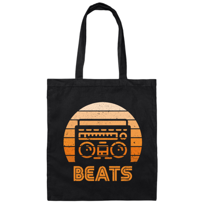Retro And Old School Inspired Design Featuring Vintage, Retro Radio Beats Canvas Tote Bag
