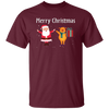 Merry Christmas, Funny Santa, Funny Reindeer, Winter Season Unisex T-Shirt