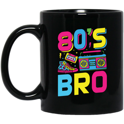 80's Bro, 80s Style, Disco Style, Cassette, Sneakers Black Mug