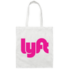 Lyft Gift, Lyft Driver, Lyft Design, Gift For Lyft Driver Canvas Tote Bag