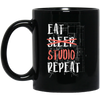 Architect Gift, Engineer Student, Architecture Lover, Studio Repeat Black Mug