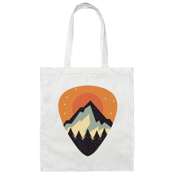 Vintage Music Guitar Pick String Instrument Gift Canvas Tote Bag