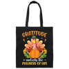 Gratitude Unlocks The Fullness Of Life, Thankful's Day Canvas Tote Bag
