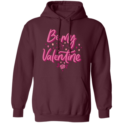 Be My Valentine, Love Valentine, Valentine Gift, Pink Heart, Valentine's Day, Trendy Valentine Pullover Hoodie