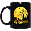 Creepy Gift, Funny Ghost Witch, Funny Halloween, Halloween Gift Black Mug