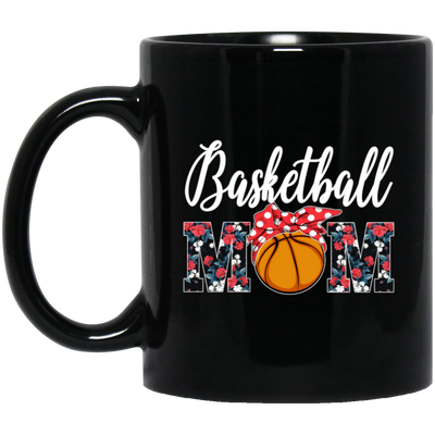 Basketball Gift, Love Basketball, Gift For Mom, Mother Lover Gift Black Mug