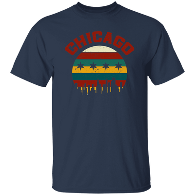 Chicago Skyline, Chicagoan Flag, Retro Chicago, Best Of Chicago Gift Unisex T-Shirt