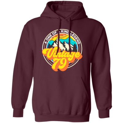 Birthday 1979, Retro 1979 Gift, Vintage 1979, Mountain Lover Gift Pullover Hoodie