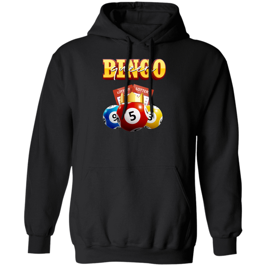 Bingo Queen, Love Bingo, Lottery Ticket, Win Lottery Pullover Hoodie