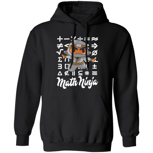 Funny Math Ninja, Love Math, Ninja Love Math, Best Math Lover, Ninja Gift Pullover Hoodie