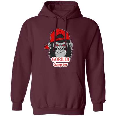 Gorilla Gangster, Best Gorilla, Cool Gorilla, Funny Gangster Gorilla Pullover Hoodie