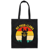 No Prob-Llama, Vintage Llama, Retro Alpaca, Best Llama Retro Love Gift Canvas Tote Bag