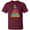 Crayon Xmas Tree, Crayon-mas Tree With Light Line, Merry Christmas, Trendy Christmas Unisex T-Shirt