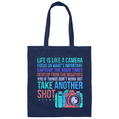 Camera Quote, Fun Photographer, Love Photo Gift, Photograph Canvas Tote Bag