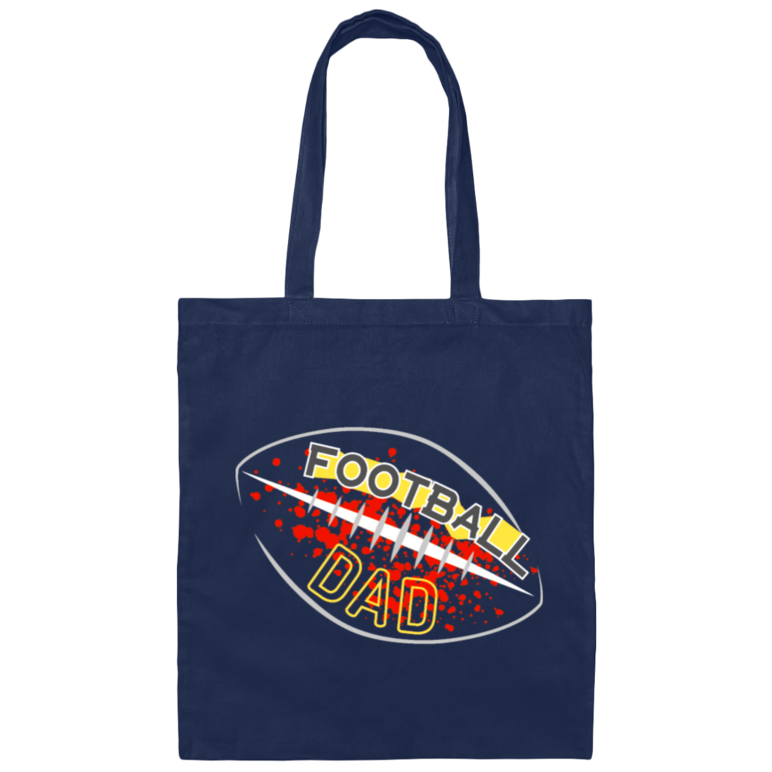 Football Dad, Birthday Day Gift, Love Football, Love Baseball, Best Gift Canvas Tote Bag