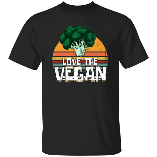 Retro Vegetable, Vegetarian Lover Gift, Love The Vegan Unisex T-Shirt