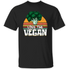 Retro Vegetable, Vegetarian Lover Gift, Love The Vegan Unisex T-Shirt