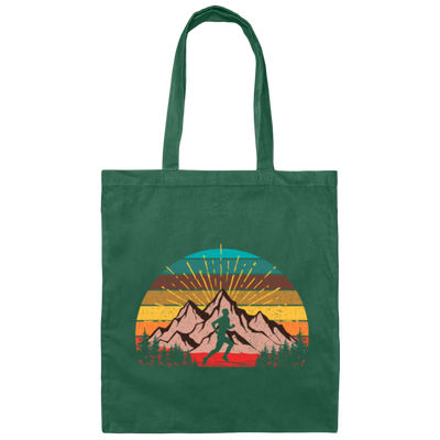 Retro Ultra Runner Classic Vintage Ultra Marathon Canvas Tote Bag