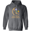 Stay Wild Moon Child, Mushroom Bushes, Groovy Moon Pullover Hoodie