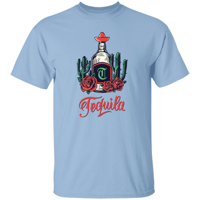 Tequila Bottle, Wine Bottle Central Cactus Forest Unisex T-Shirt