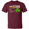 Druncle Definition, Funny Druncle Gift, Druncle Is Uncle Drunker, Shamrock Unisex T-Shirt