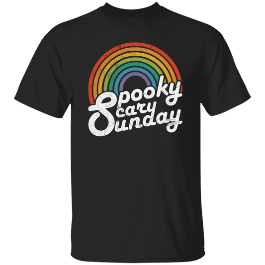 Spooky, Scary, Sunday, Rainbow Spooky, Retro Scary Sunday Unisex T-Shirt