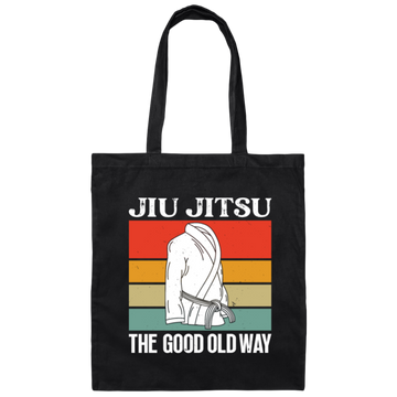 Jiu-jitsu Lover, Jiujitsu Is The Good Old Way, Retro Martial Arts Canvas Tote Bag