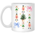 Nutcracker Xmas, Coquette Ribbon, Preppy Christmas White Mug