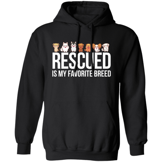 Rescued Is My Favorite Breed, Cute Dogs, Mini Dog Pullover Hoodie