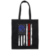 American Flag, Mental Health Nurse, American Psych Nurse, Love Nurse Gift Canvas Tote Bag