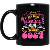 Our First Valentine's Day Together, 2024 Valentine, Valentine's Day, Trendy Valentine Black Mug