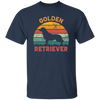 Golden Retriever, Retro Golden, Golden Dog Unisex T-Shirt