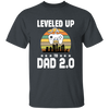 Leveled Up To Dad 2.0, Retro Father's Day, Love Daddy, Vintage City Unisex T-Shirt